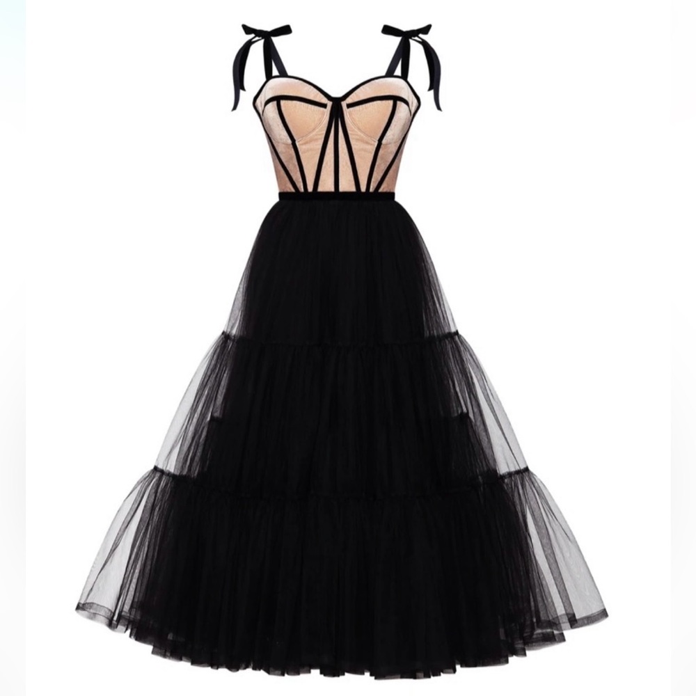 Milla Gorgeous Midi Puffy Tulle Dress